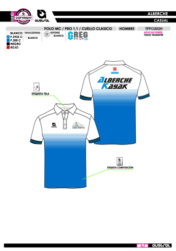 Polo MC PRO 1.1 Cuello Clásico - Blanco