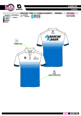 Polo MC PRO 1.1 Cuello Clásico - Blanco