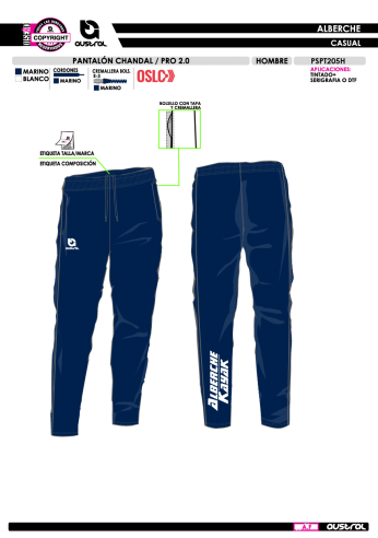 Pant. Chándal PRO 2.0 - Marino