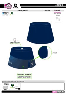 Falda PRO 2.0 - Marino 2