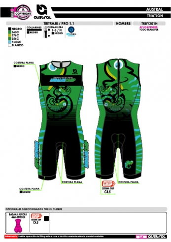 Tritraje PRO 1.1 - Verde