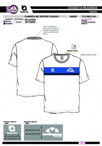 Camiseta MC Deporte - Blanco