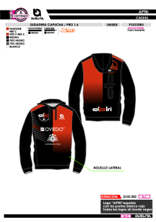 Sudadera Capucha PRO 1.6 -... 2