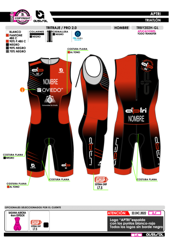 Tritraje PRO 2.0 - Negro