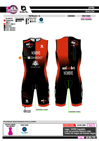 Tritraje K - Negro