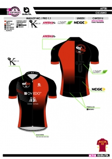 Maillot MC PRO 1.1 - Negro 2