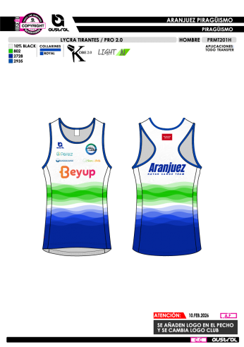 Lycra Tirantes PRO 2.0 - Blanco