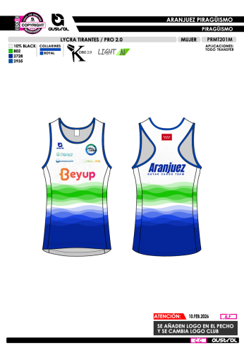 Lycra Tirantes PRO 2.0 - Blanco