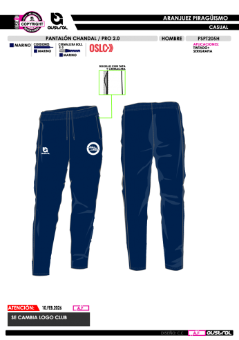 Pant. Chándal PRO 2.0 - Marino