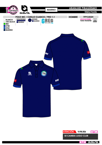 Polo MC PRO 1.1 Cuello Clásico - Marino