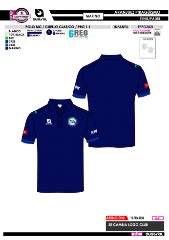 Polo MC PRO 1.1 Cuello Clásico - Marino