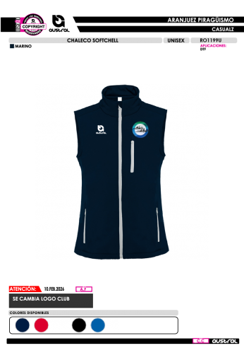 Chaleco SoftShell - Marino