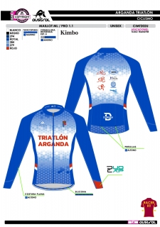 Maillot ML PRO 1.1 - Royal 2