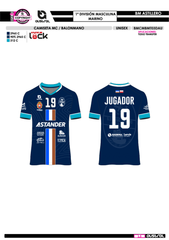 Camiseta MC Balonmano - 1ªDiv - Marino