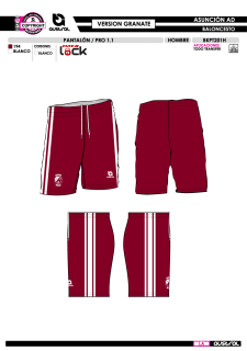 Pantalón  PRO 1.1 - Granate 2