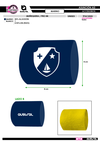 Muñequera - Marino
