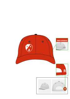Gorra deportiva IM - Rojo