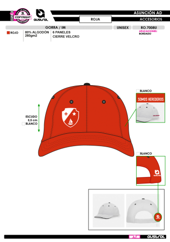 Gorra deportiva IM - Rojo
