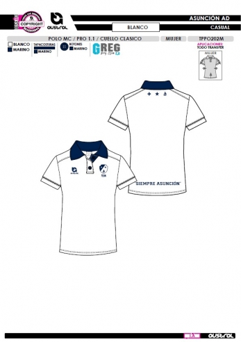 Polo MC PRO 1.1 Cuello Clásico - Blanco