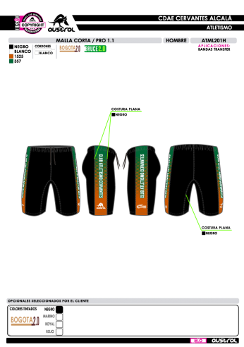 Malla Corta PRO 1.1 - Negro