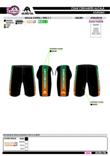 Malla Corta PRO 1.1 - Negro 2