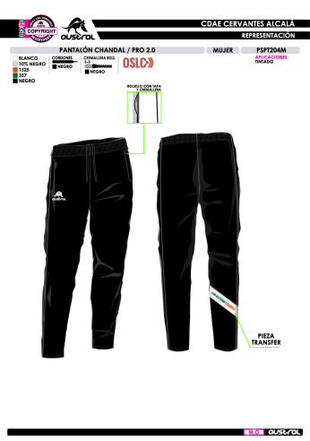 Pant. Chándal PRO 2.0 - Negro