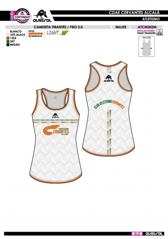 Camiseta Tirantes PRO 2.0 - Blanco