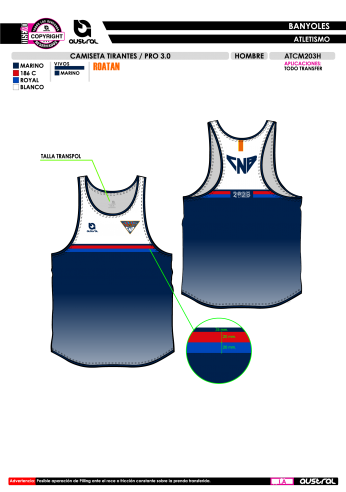 Camiseta Tirantes PRO 3.0 - Marino