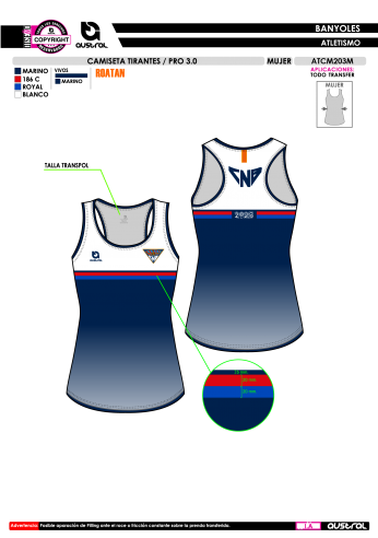 Camiseta Tirantes PRO 3.0 - Marino