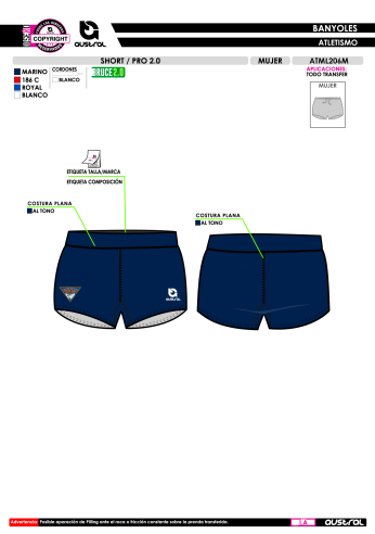 Short PRO 2.0 - Marino