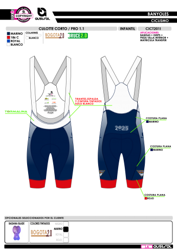 Culotte Corto PRO 1.1 - Marino