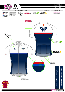 Maillot MC PRO 1.1 - Marino 2