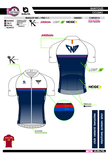 Maillot MC PRO 1.1 - Marino