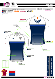 Maillot MC PRO 3.1 - Marino 2