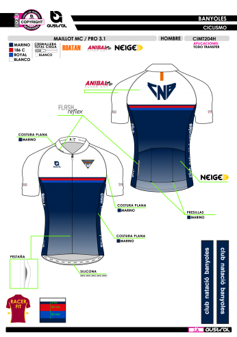 Maillot MC PRO 3.1 - Marino