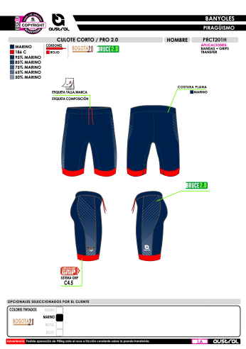 Culote Corto PRO 2.0 - Marino