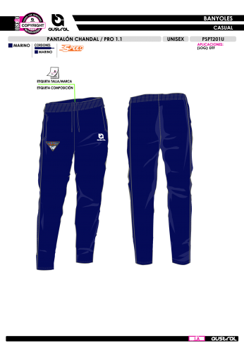 Pant. Chándal PRO 1.1 - Marino