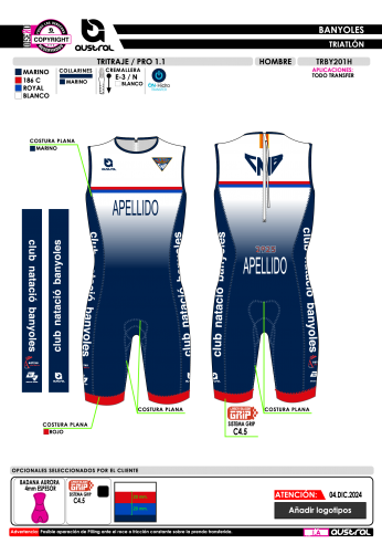 Tritraje PRO 1.1 - Marino