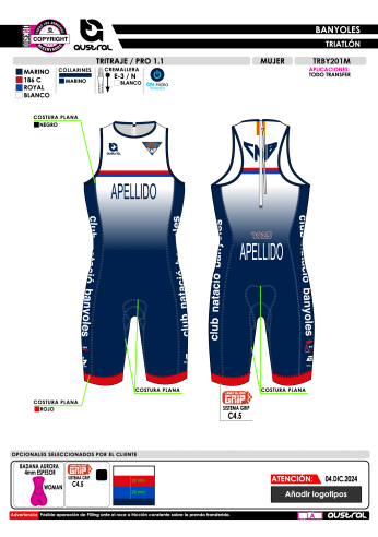 Tritraje PRO 1.1 - Marino