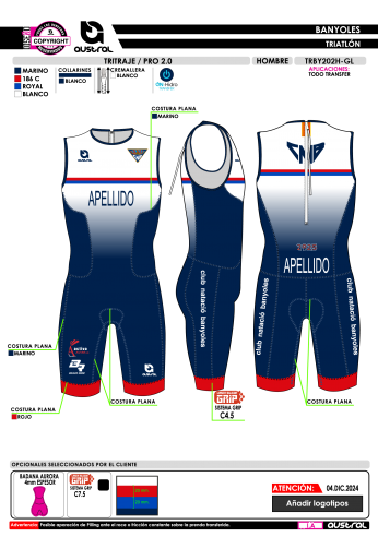 Tritraje PRO 2.0 - Marino