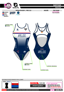 Tritraje body PRO 2.0 - Marino 2