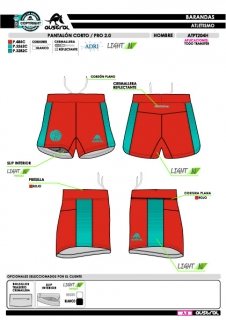 Pantalón Corto PRO 2.0 - Rojo 2