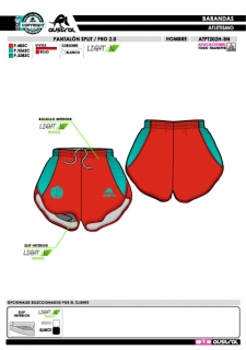 Pantalón Split PRO 2.0 - Rojo 2