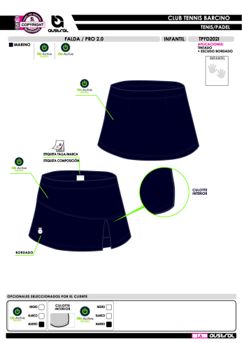 Falda Pro 2.0 - Marino