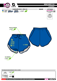 Pantalón Split PRO 2.0 - Royal 2