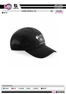 Gorra Técnica IM - Negro 2