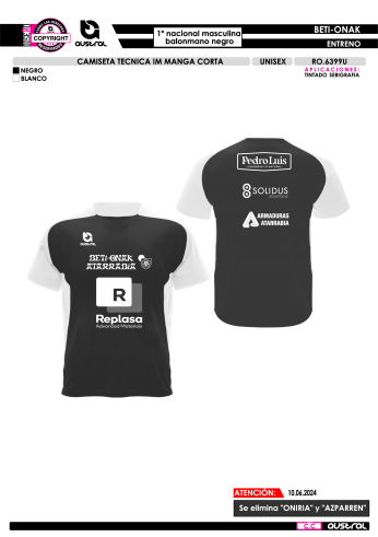 Camiseta Técnica IM - Negro