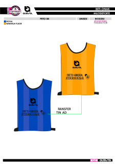 Peto IM - Azul/Naranja 2