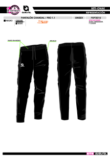 Pant. Chándal PRO 1.1 - Negro 2