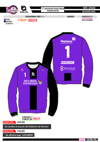 Sudadera PRO 1.1 - 1º Nacional...